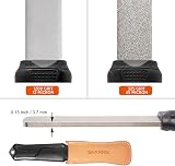 Sharpal 127N Dual-Grit Diamond Sharpening Stone with Leather Strop 325/1200 view 4