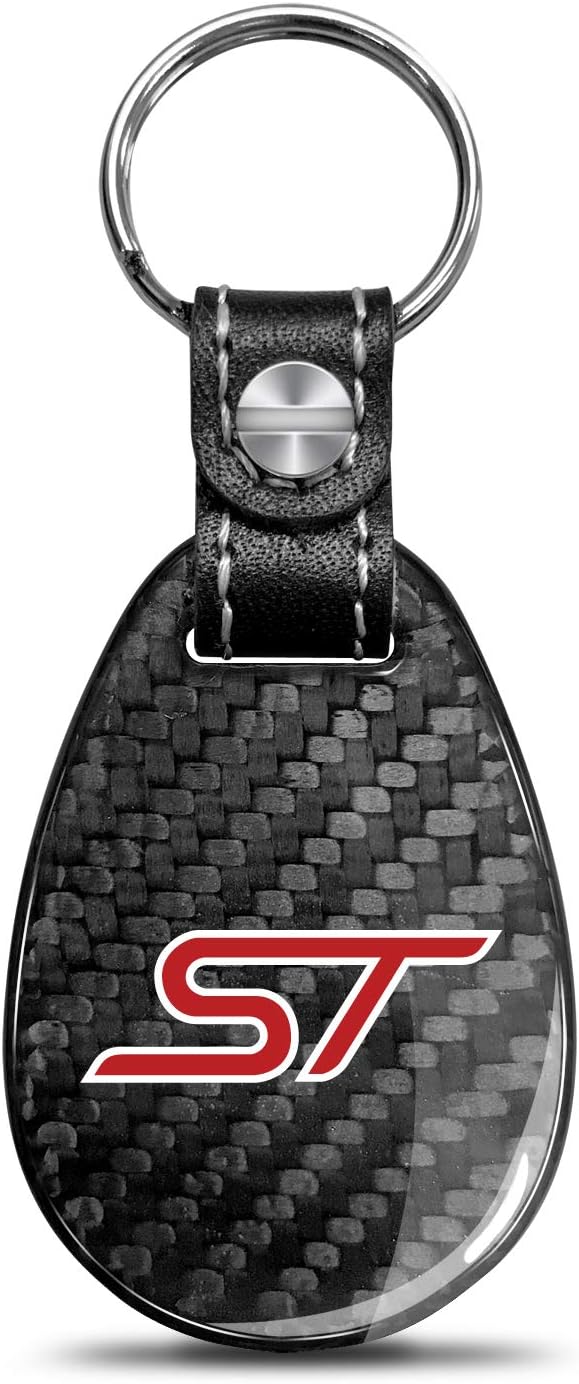 ford keychain amazon on Ipick Image For Ford Focus St Real Carbon Fiber Large Black Tear Drop Key Chain Automotive Amazon Com