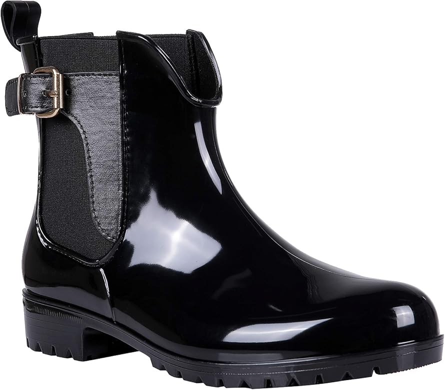 chelsea boots shiny