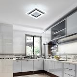 SENQIU 24W LED Ceiling Light Square Modern 6500K 2700LM 20x20 cm view 2