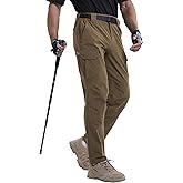 NATUVENIX Lightweight Mens Hiking Pants Quick Dry Travel Pants for Men Water Resistant Work Pants Men with Pockets Outdoor
