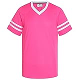 Pullonsy Pink Football Jerseys for Men Women Adult