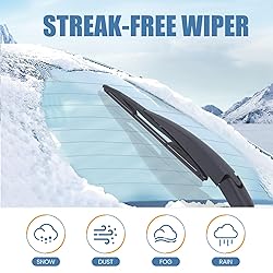 12" Rear Wiper Blade,Back Windshield Wiper for