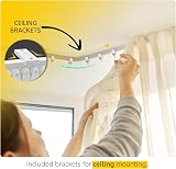 Dikots 3.5m Flexible Ceiling Curtain Rail Track White view 4