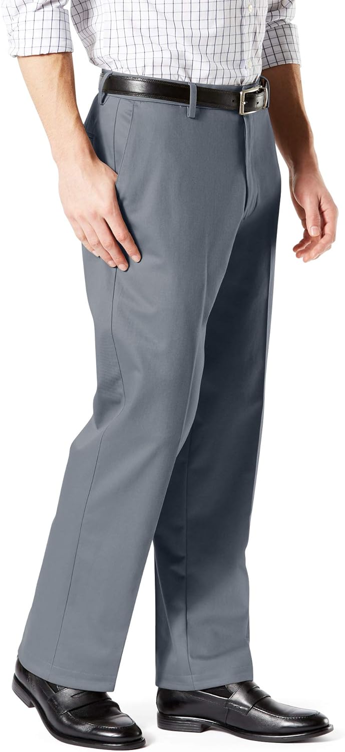 Dockers Men's Classic Fit Signature Khaki Lux Cotton Stretch Pants at  Men’s Clothing store