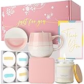 Unique Thank You Gift Basket for Women - Perfect for Coworkers, Teachers, Mom. Ideal Gifts for Mothers Day.