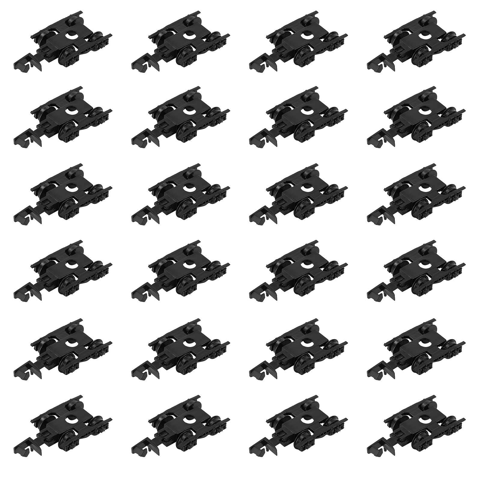 Evemodel 24 pieces track N POM plastic 36 inch wheels for model railway 1:160