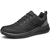 AMANSSE Men's Walking Shoes Non Slip Running Sneakers Lightweight Breathable Tennis Shoes Workout Athletic Sneakers