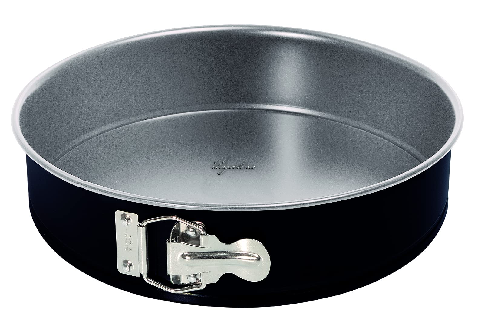 Lagostina Tasty Cake Tin with Hinge Non-Stick Steel for Oven, Black, Diameter 20 cm