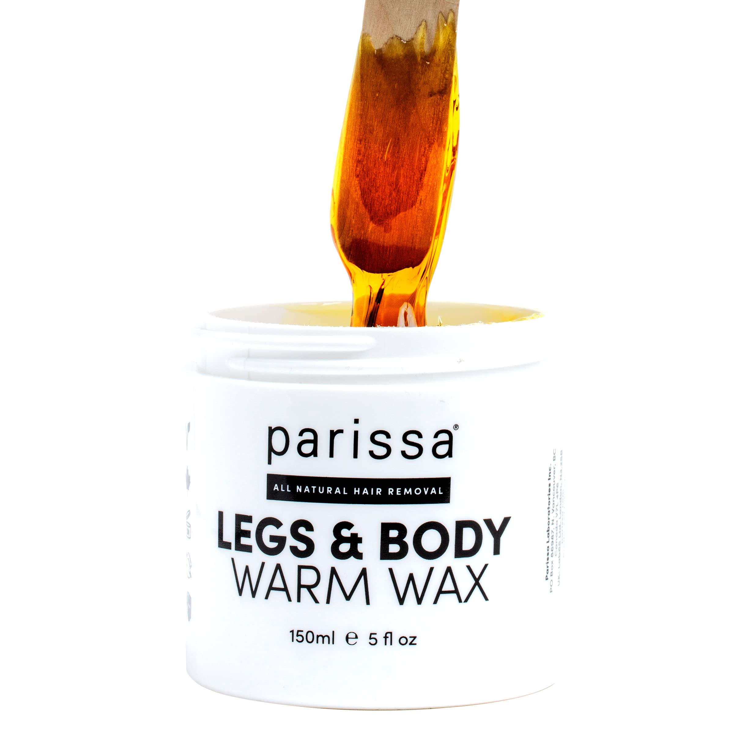 Parissa Legs & Body Warm Wax Kit | Salon-Style Microwavable Wax for Coarse Hair Removal on Face & Body | Vegan | At-Home Hair Removal Kit | 150ml (5 Fl Oz)