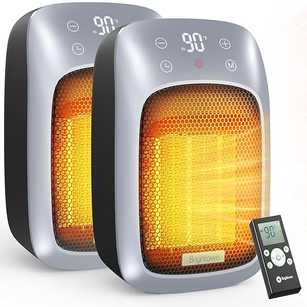 BRIGHTOWN PORTABLE PLUG IN WALL HEATER FOR INDOOR...