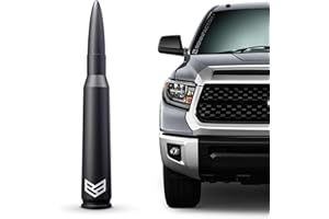 RONIN FACTORY Bullet Antenna for Toyota Trucks - Toyota Tundra (2014+) Tacoma (1995-2015) & FJ Cruiser (2006-2014) 6061 Solid