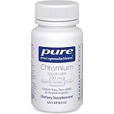 Pure Encapsulations Chromium (Picolinate) 200 mcg, 60 Capsules | Hypoallergenic Supplement for Healthy Lipid and Carbohydrate Metabolism Support*