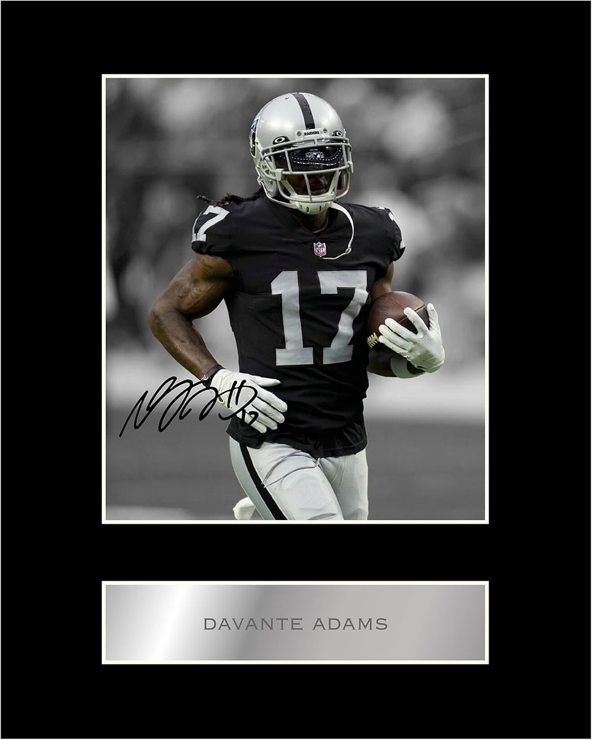 Photographs - Davante Adams Pre Printed Signature Signed Mounted Photo Display #11 Printed Autograph Picture