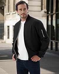 WULFUL Men's Bomber Jacket Lightweight Casual
