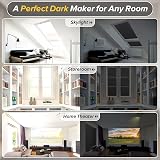 rabbitgoo Blackout Window Film Grid Design Privacy 60x200 cm view 5