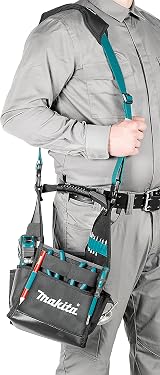 Makita E-15453 4-Sided Tool Tote Open Design 10L 1680D Polyester 6 Pockets view 4