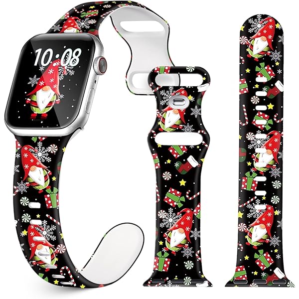 Amazon.com: 4 Pack Christmas Watch Band Compatible with Apple