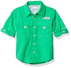 Columbia Boys' Big Bahama Long Sleeve Shirt, Dark