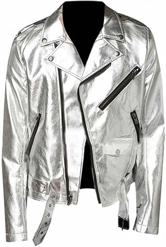 III-Fashions Mens New Shiny Silver 
