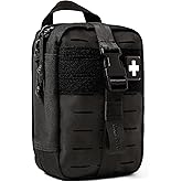 My Medic MyFak Mini Pro First Aid Kit - Small and Lightweight for Camping Hiking and Backpacking - 70 Items IFAK with Tourniquet - HSA/FSA Great for Travel - Black