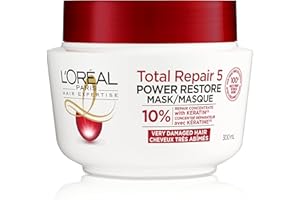 L'Oreal Paris Total Repair 5 Restoring Hair Mask with Protein, Calendula Extract and Ceramide for Damaged Hair