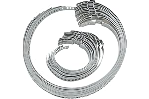 Torquizo 24PCS CV Boot Clamp Kit, Stainless Steel Universal Adjustable CV Axle Joint Boot Crimp Clamp Tool Kit with Adjustable Ear Type(12pcs Small + 12pcs Large)