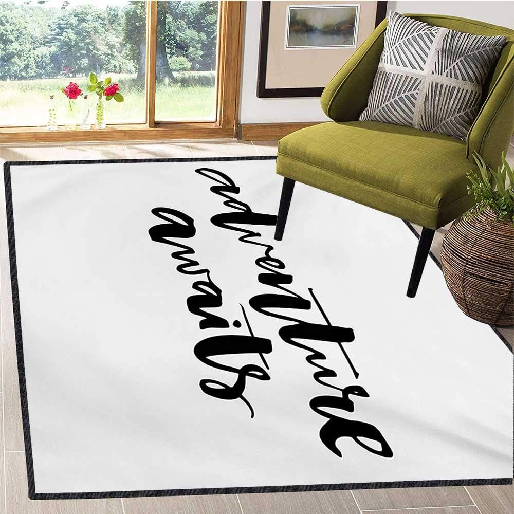 Alfombra de Dormitorio para niñas, con Frase inspiradora sobre la Vida