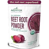 Alovitox Organic Beet Root Powder 16 oz | 100% Pure, Fresh & USDA Beet Root Extract Powder | Nitric Oxide Superfood | Vegan, 