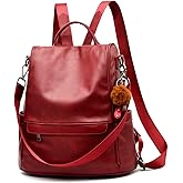CHERUTY Women Backpack Purse PU Leather Anti-theft Casual Shoulder Bag Fashion Ladies Satchel Bags