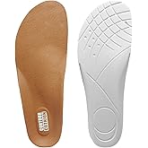 Leather Insoles for Clarks Oxford Shoes, Replacement Footwear Inserts for Men's Comfortable Light-Weight and Cushion Shock Absorbing(M9)