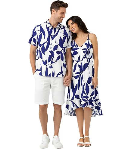 matching dress and shirt for couples Buy Shirts & Dresses - Couple Outfits Vacation or Resort Destination - Mix Match Apparel Online in India it adds elegance to vacation outfits for women Taupe Swirl Cotton Couple Matching