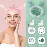 2 Pcs Snail Spa Headbands Cute Elastic Face Wash Shower Sports Beauty view 4