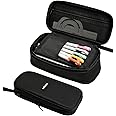 YOKUMA Pencil Case Pencil Pouch for Boys Big Capacity Pen Bag Box, Aesthetic College School Supplies for Student Teen Adults Preppy,Black