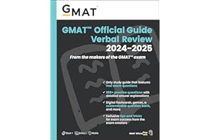 GMAT Official Guide Verbal Review 2024-2025: Book + Online Question Bank