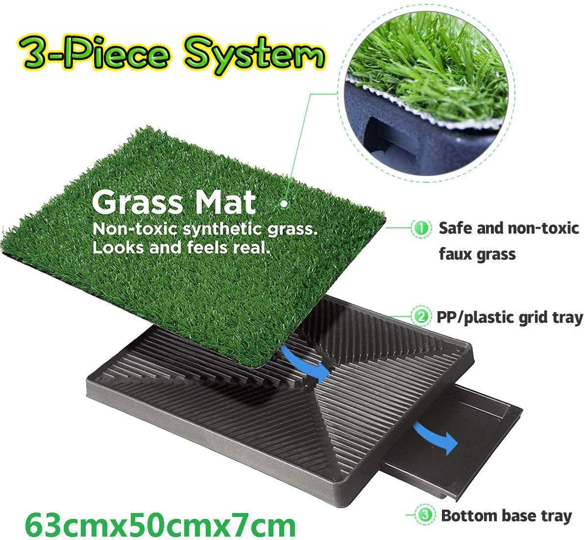 Sailnovo Dog Litter Tray Genuine Grass Puppy Toilet Training Pads for Small Large - Image 4