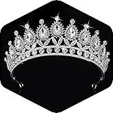 Kamirola Tiaras Princess Crown for Women Crystal Headbands for Bridal, Princess for Wedding and Party(TR21)
