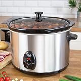 Quest 35280 Slow Cooker 5 L Compact Stainless Steel 320W 3 Settings view 4