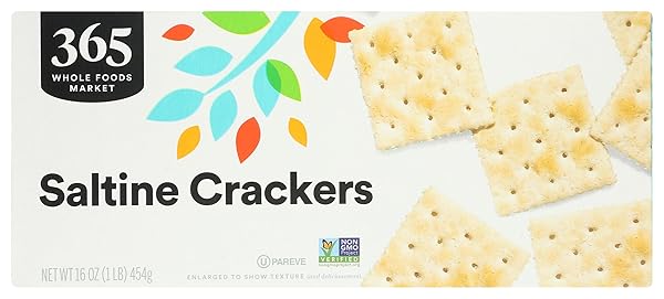 365 BY WHOLE FOODS MARKET, SALTED SALTINE CRACKERS, 16 OUNCE