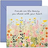 Old English Co. Bestfriend Card - Friend Birthday Card with Floral Design - Birthday Cards for Best Friend Woman - Female Birthday Card Friendship Gift for Her - Bestie BFF | Blank Inside Envelope