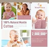 Yoofoss Baby Muslin Squares 10 Pack 30x50cm Rose 100% Cotton view 6