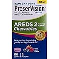 PreserVision AREDS 2 Eye Vitamins, #1 Eye Doctor Recommended Brand, Chewable Lutein and Zeaxanthin Supplement with Vitamin C, Vitamin E,Zinc, and Copper, Mixed Berry, 60 Tablets