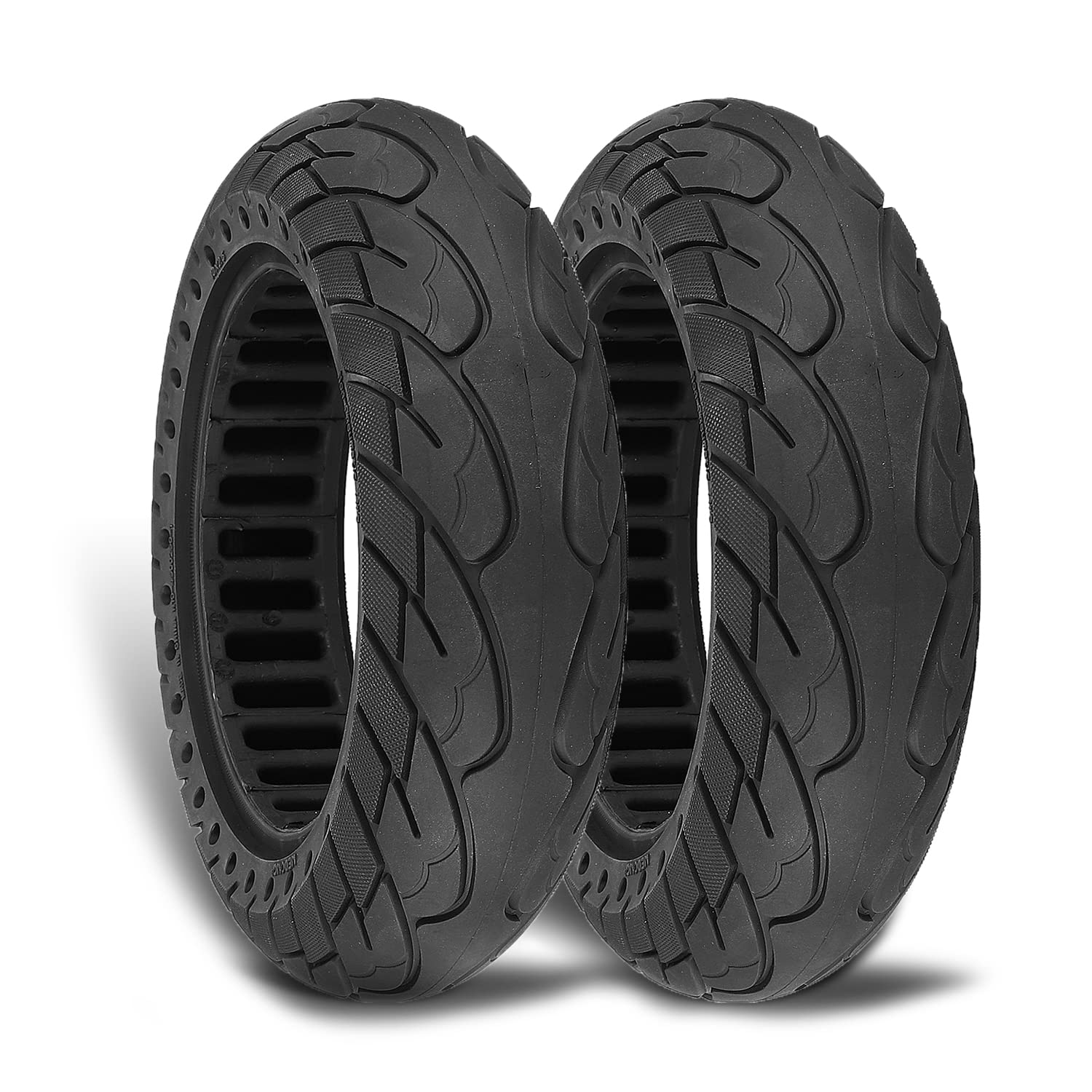 MotuTech 60/70-6.5 10 x 2.50 Honeycombe Fixed Tyre Mobile Radio for Segway Ninebot MAX G30 Spare Wheel Back Prevent Explosion-Proof Anti-Puncture (2)