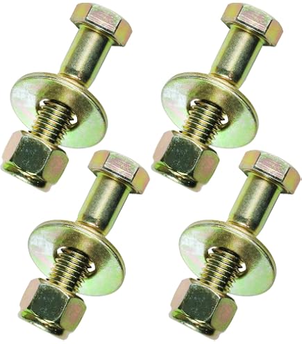 Grade 8 Hex Cap Screws – 5/8-11 X 6 Inch, Yellow Zinc Coated, Coarse Thread, 9-Piece Set, Heavy Duty