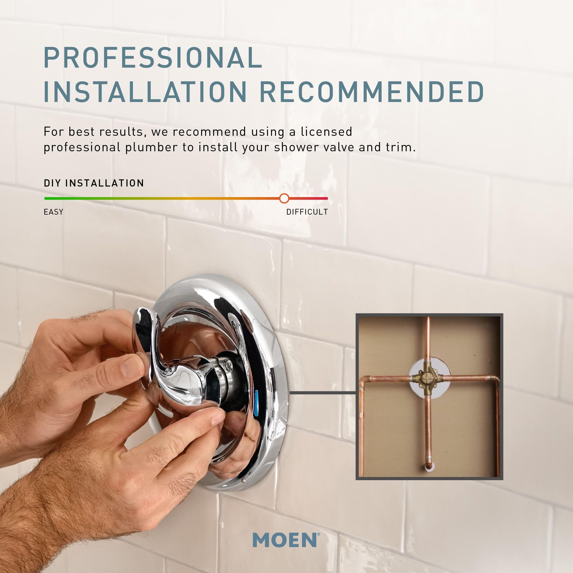 Moen Idora Chrome Posi-Temp Tub and Shower Set with Showerhead, Lever Handle, Tub Spout and Valve Included, 82115