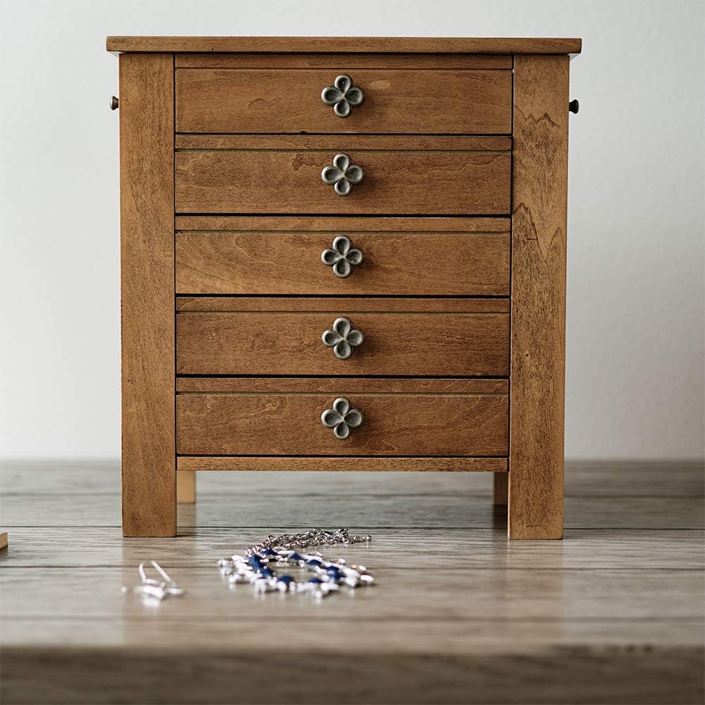 Hives and Honey Rustic Pine Taylor Jewelry Box: Home & Kitchen