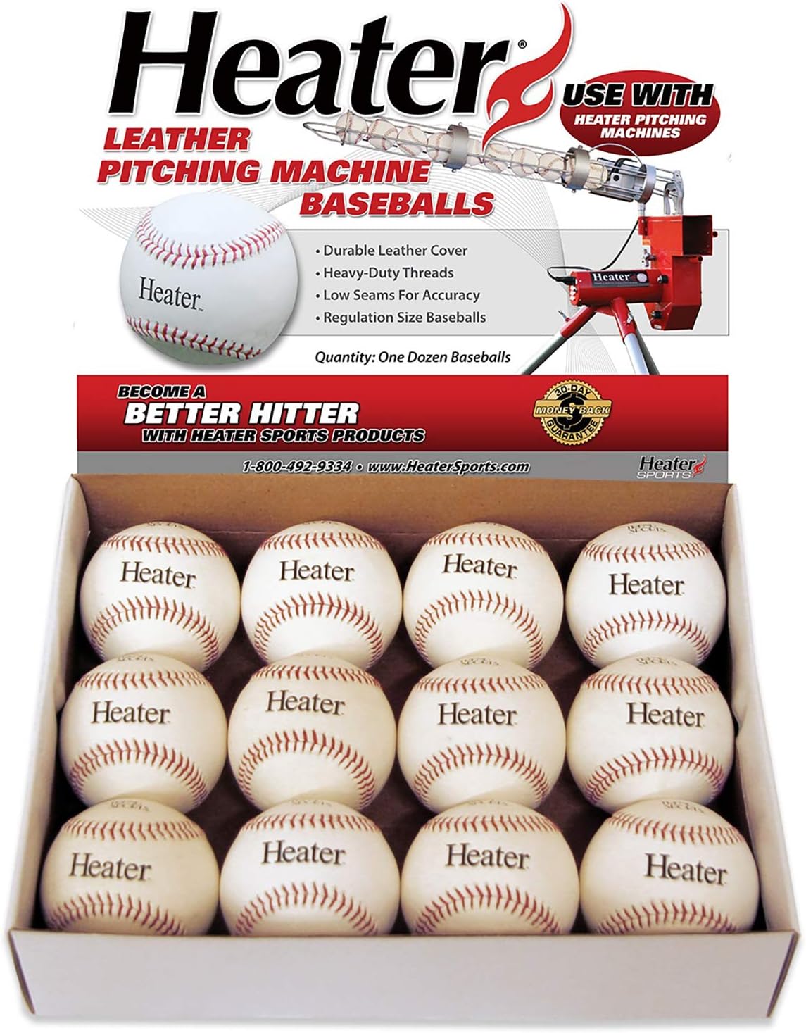 heater base hit pitching machine