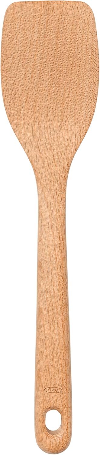 OXO Wooden Turner for Nonstick Cookware, 1 Count, Beech: Wooden Spatula Small: Kitchen & Dining