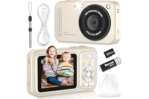 Digital Camera for Kids, WITYEAH 48MP FHD 1080P Point and Shoot Digital Cameras with 16X Zoom Anti-Shake, Compact Portable Cameras for Photography, for Boys Girls Teens Beginners,Khaki