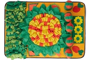 Cognitive Enrichment Puzzle Mat Snuffle Pad for Boredom Dog Indoor Entertainment Slow Feeding Sniffing Mat for Treats Dog Enr